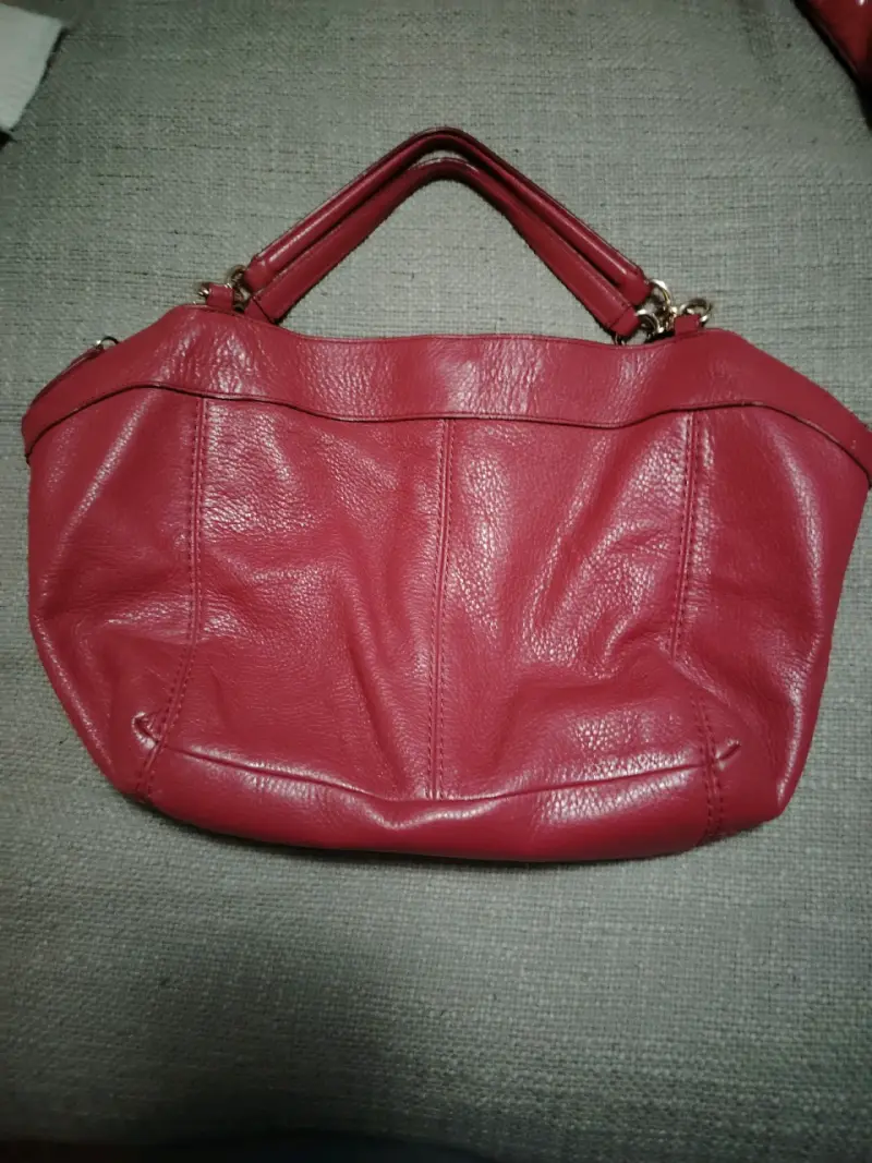 Bolso de cuero rojo Coach elegante - 2