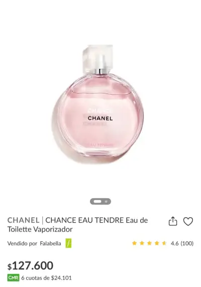 Perfume Chanel Chance 100 ml - miniatura 4