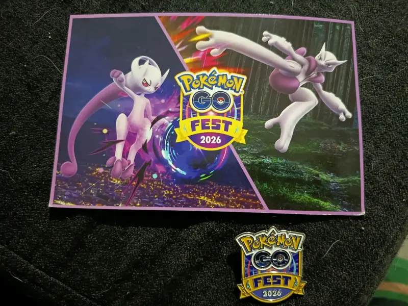 Postal y pin Pokémon GO Fest 2026 edición especial - 1