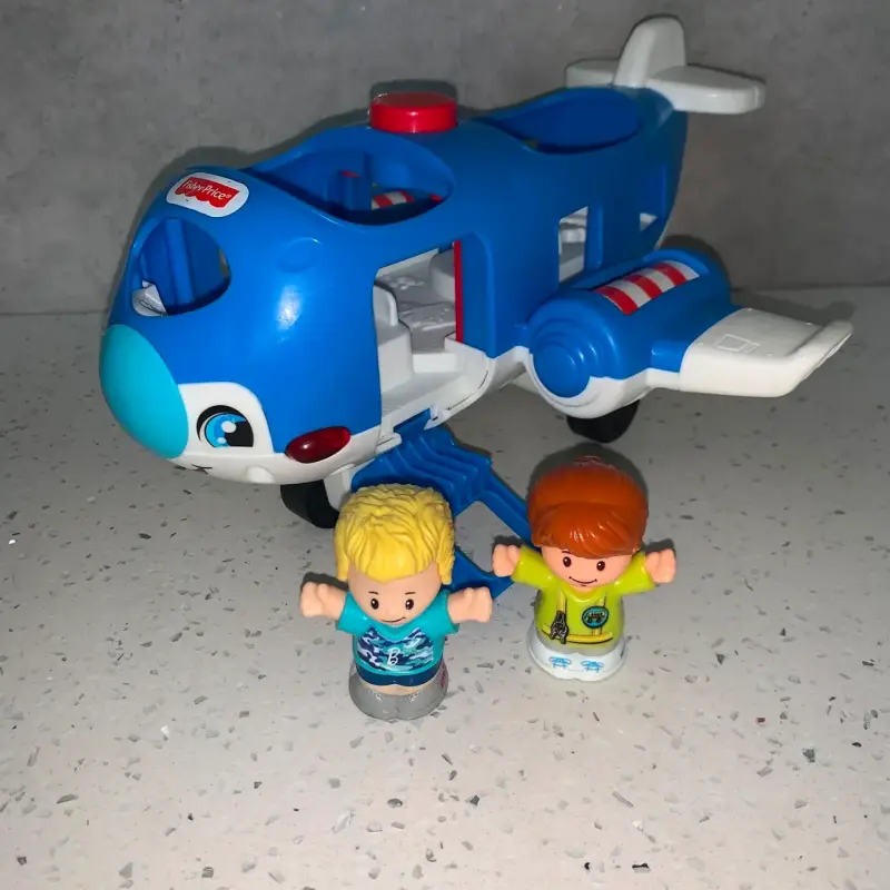 Avión de juguete Fisher-Price con figuras - 1
