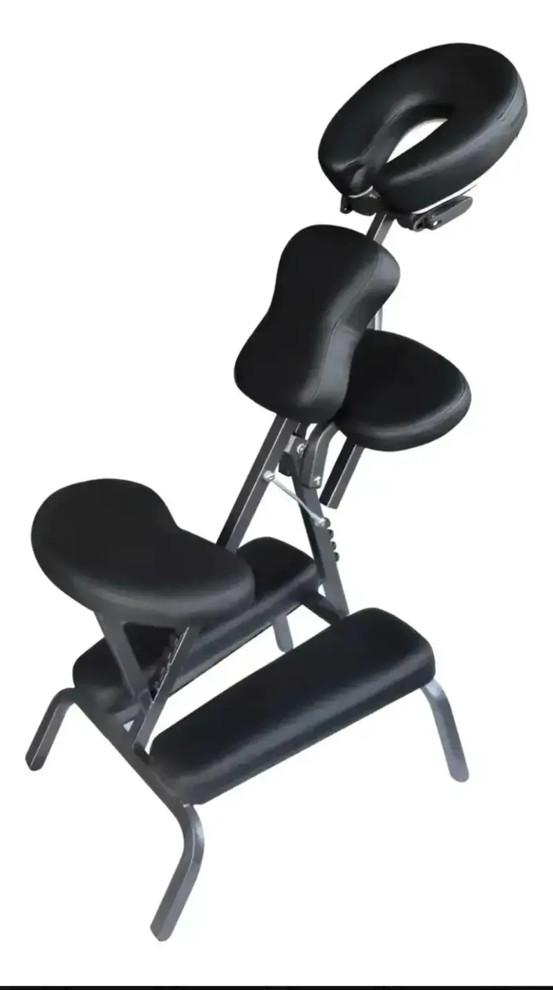 Silla de Masaje Portátil Negra Ajustable - 1