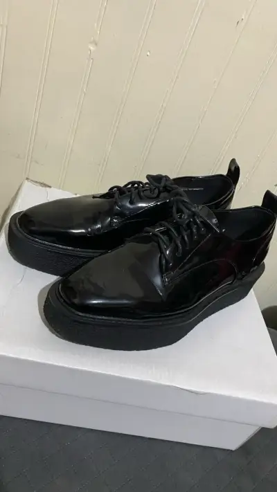 Zapatos de charol negro Basement - miniatura 2
