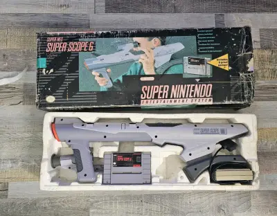 Super Nintendo con Super Scope y juegos incluidos - miniatura 1