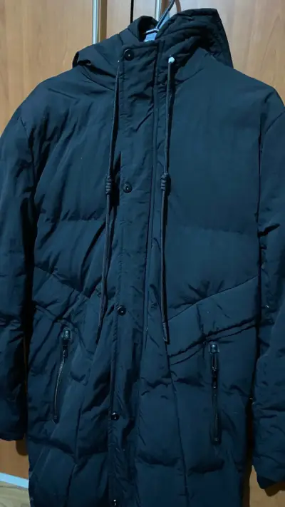 Parka larga negra mujer - miniatura 3