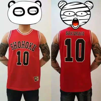 Camiseta de Baloncesto Shohoku 10 Roja SAKURAGI - miniatura 2