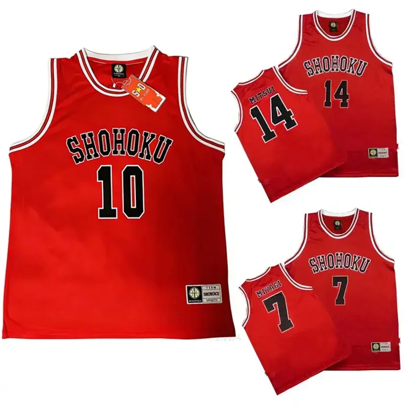 Camiseta de Baloncesto Shohoku 10 Roja SAKURAGI - 4