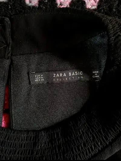 Vestido negro elegante Zara Basic - miniatura 3