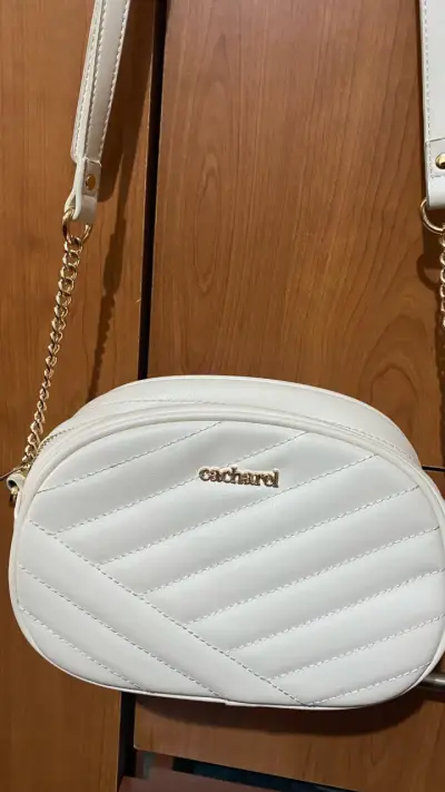 Cartera blanca Cacharel con cadena dorada - miniatura 2