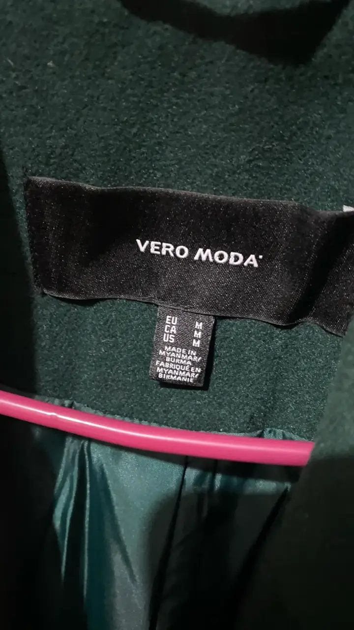 Abrigo verde oscuro Vero Moda para mujer - 6