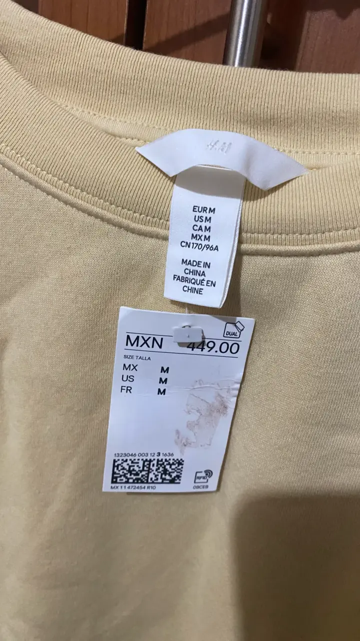 Polerón HyM amarillo nuevo mujer - 6
