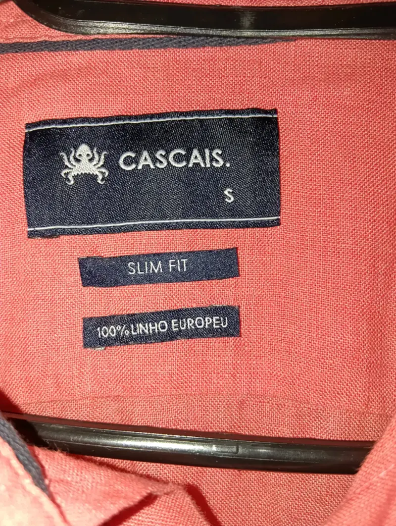 Camisa roja de lino Cascais slim fit - 2