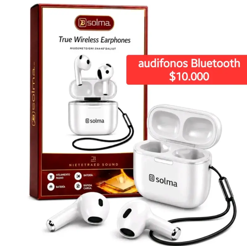 Audífonos Bluetooth Solma True Wireless