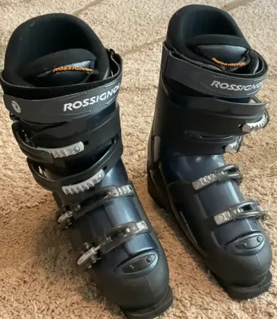 Botas de esquí Rossignol negras en buen estado - miniatura 1