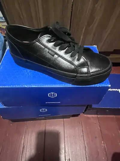 Zapatos  negros  de cuero Teener para mujer - miniatura 1