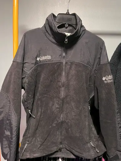 Chaqueta polar Columbia Titanium negra para mujer - miniatura 1