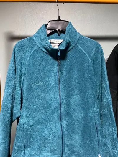 Chaqueta polar azul Columbia para mujer - miniatura 3