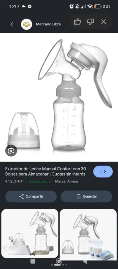 Extractor de Leche Manual Playtex Confortable - miniatura 2