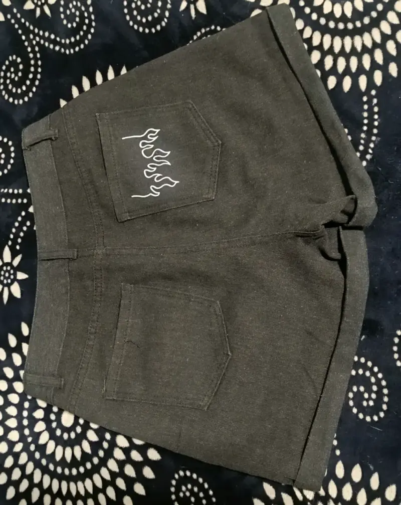 Shorts de mezclilla gris oscuro - 2