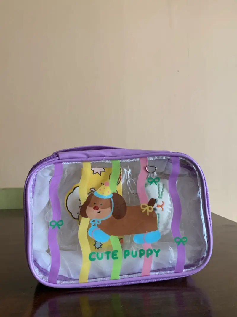 Neceser transparente con diseño de perrito - 2