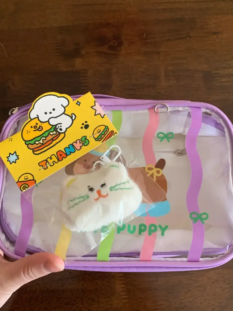 Neceser transparente con diseño de perrito - 3