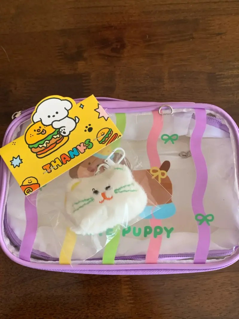 Neceser transparente con diseño de perrito - 5