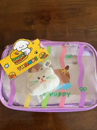 Neceser transparente con diseño de perrito - miniatura 5