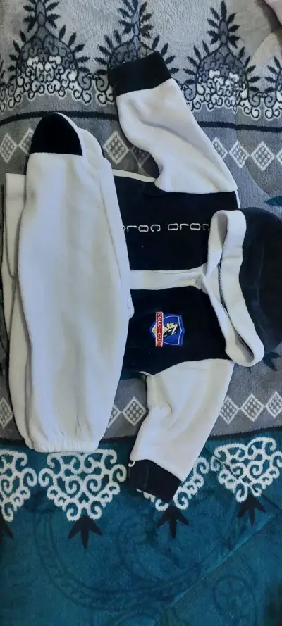 Enterito de bebé azul con diseño de gato - miniatura 6