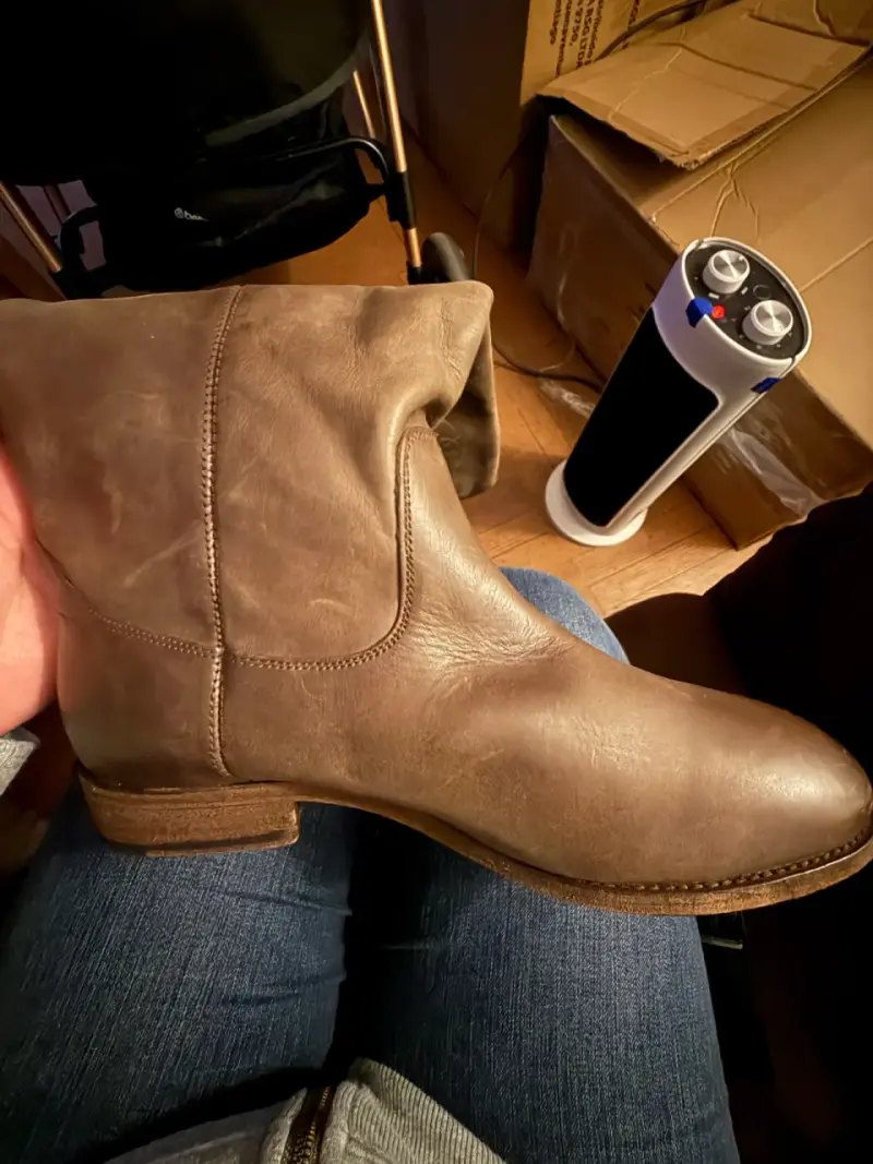 Botas de cuero marrón para hombre - 3