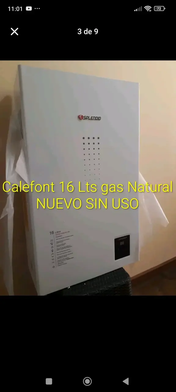 Calefont Splendid 16 Lts Gas Natural Nuevo - 1