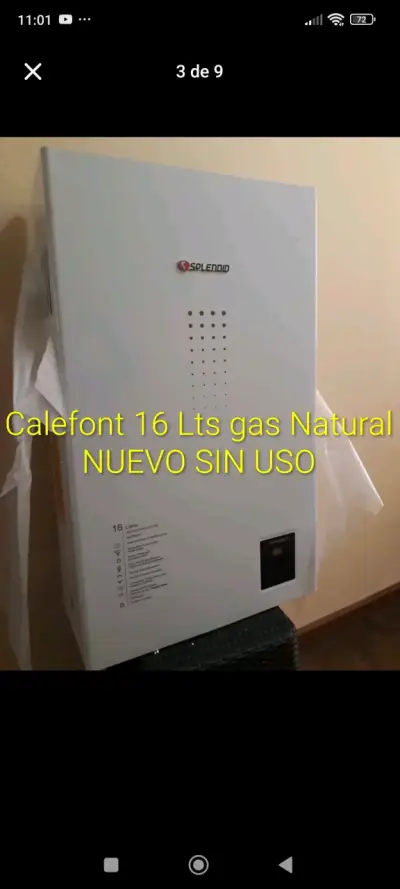 Calefont Splendid 16 Lts Gas Natural Nuevo - miniatura 1