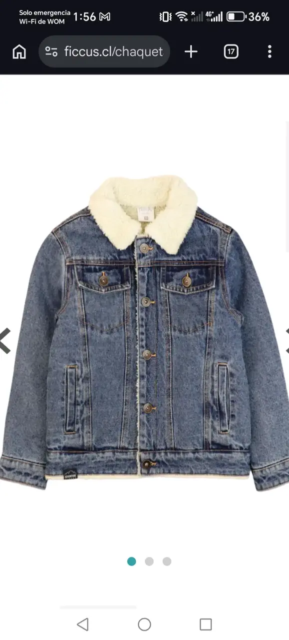 Chaqueta de mezclilla con forro de borrego