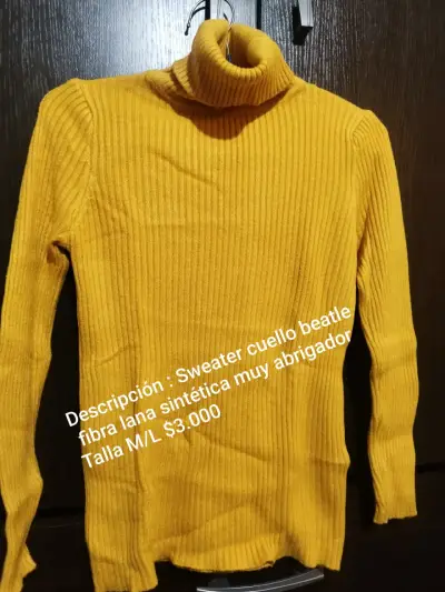 Sweater de lana sintética Talla S/M $3.000 c/u - miniatura 1