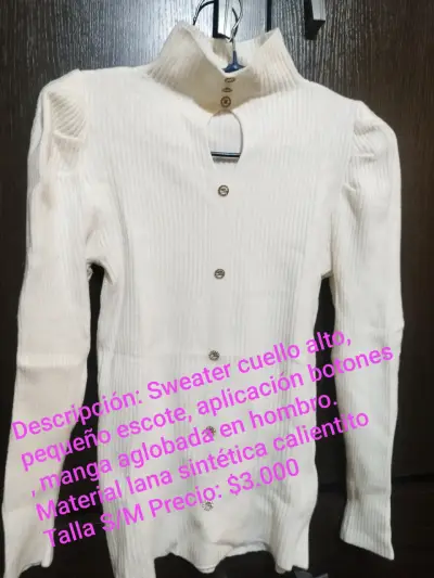 Sweater de lana sintética Talla S/M $3.000 c/u - miniatura 3
