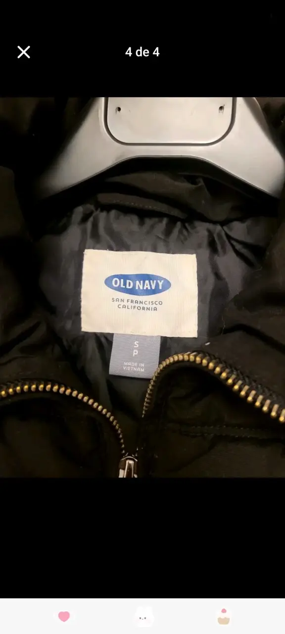 Chaqueta acolchada negra Old Navy para mujer - 2