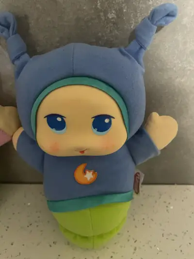 Muñeco de peluche Playskool azul y verde - miniatura 1