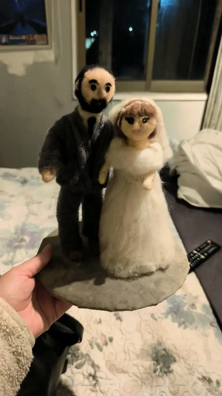 Novios en vellón personalizados - 2