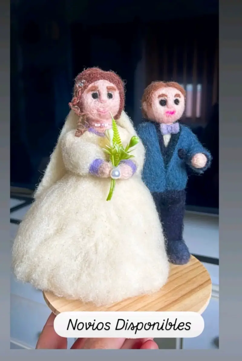 Novios en vellón personalizados - 1