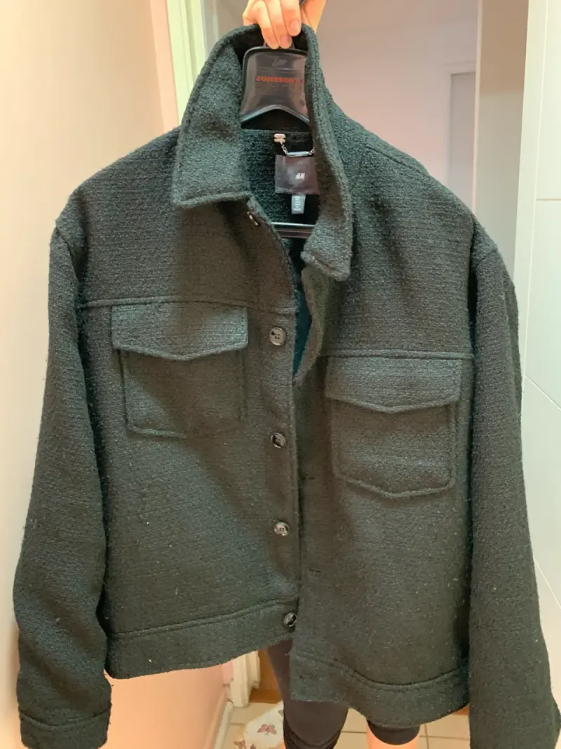Chaqueta de lana negra H&M para hombre - 2