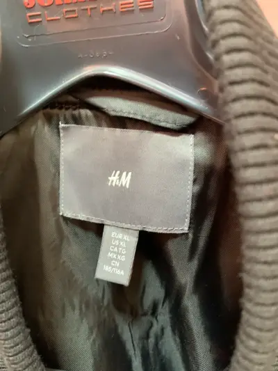 Chaqueta de lana negra H&M para hombre - miniatura 3