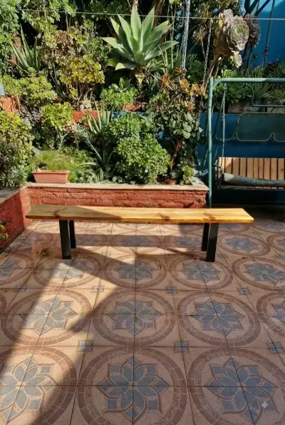 Banco de madera para jardín - miniatura 3