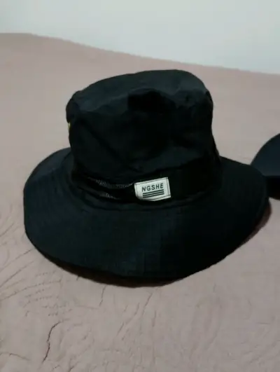 Sombrero estilo pescador negro NGSH - miniatura 1