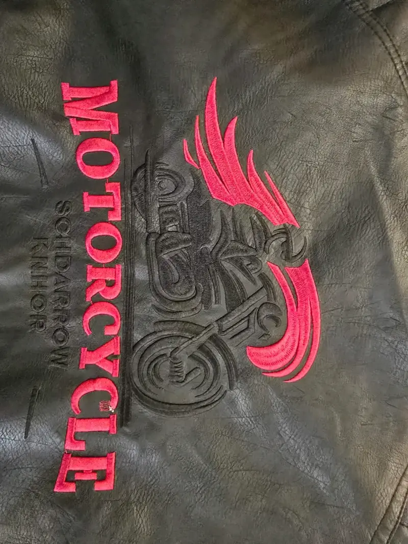 Chaqueta de ecuero para motociclista. - 1