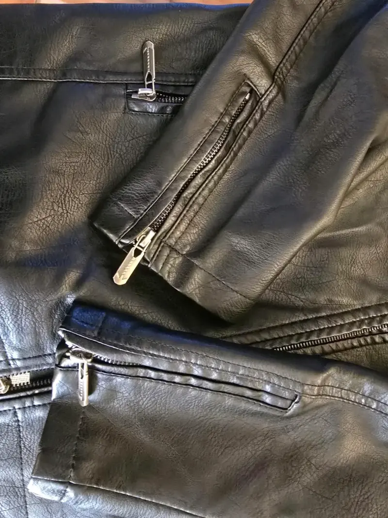 Chaqueta de ecuero para motociclista. - 6