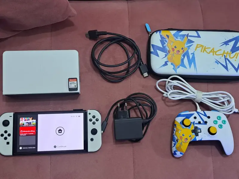 Nintendo Switch OLED+SmashBros+Mando+Estuche - 4