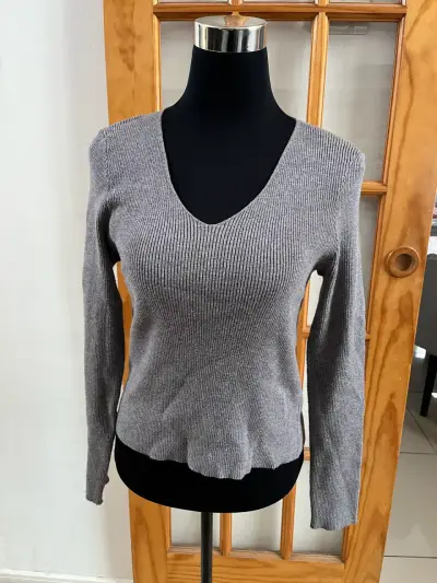 Suéter gris de mujer Nicopoly talla L - miniatura 1