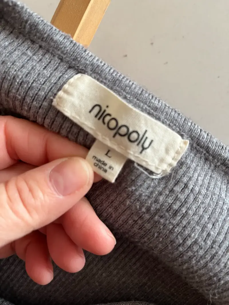 Suéter gris de mujer Nicopoly talla L - 2