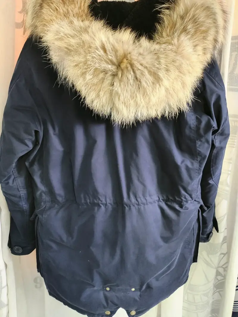 Parka azul con capucha de piel Polo Ralph Lauren - 5