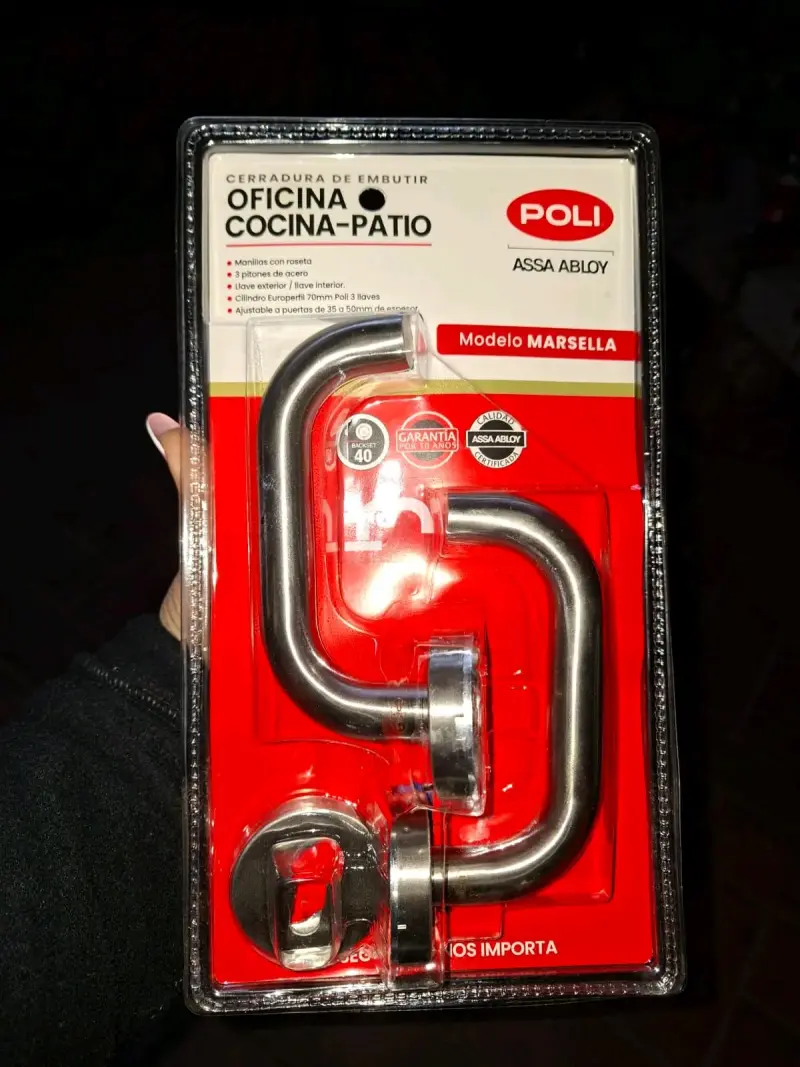 Cerradura de embutir para oficina Poli Marsella