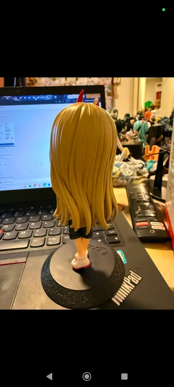 Figura Powder de personaje anime con base - 2