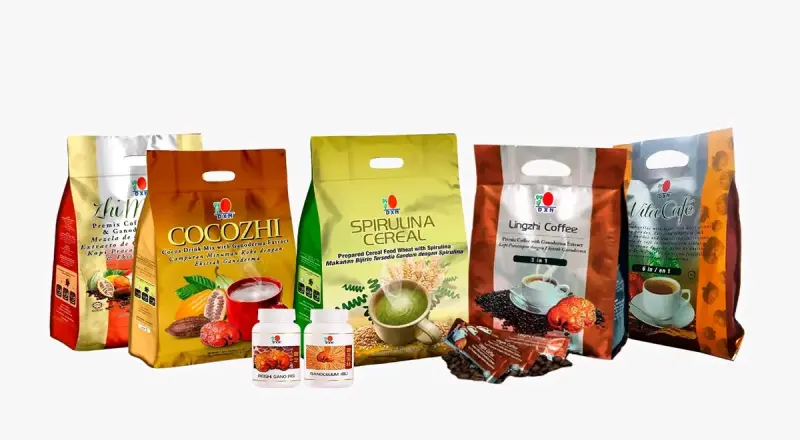 Set de productos DXN con café y suplementos - 1